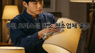 홍천 오피스텔 청소? 청소업체 출동!