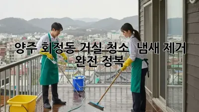 양주 회정동 거실 청소 ✨ 냄새 제거 완전 정복! 🏡
